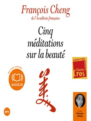 cover image of Cinq méditations sur la beauté